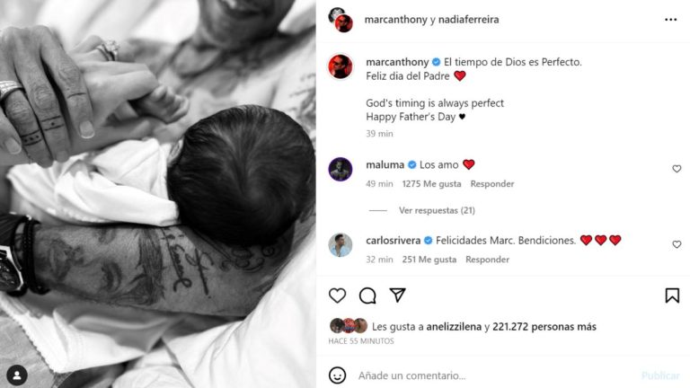 Marc Anthony confirma el nacimiento de su séptimo hijo